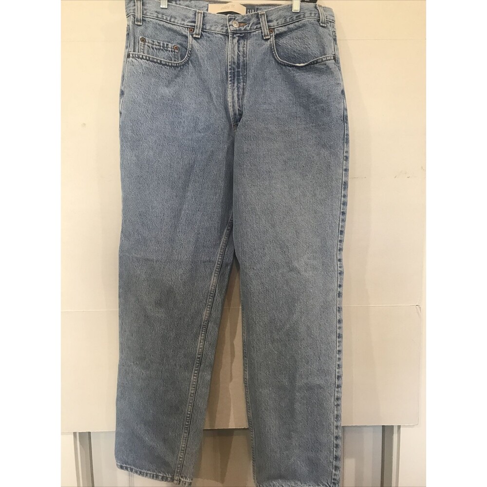 Vintage Gap Easy Fit Men's Jeans Made In USA 36 X 32 Denim Tapered Light Wash
